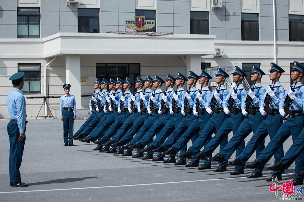 2019年9月17日,阅兵集训点,空军方队正在训练 中国网记者 张若梦 摄